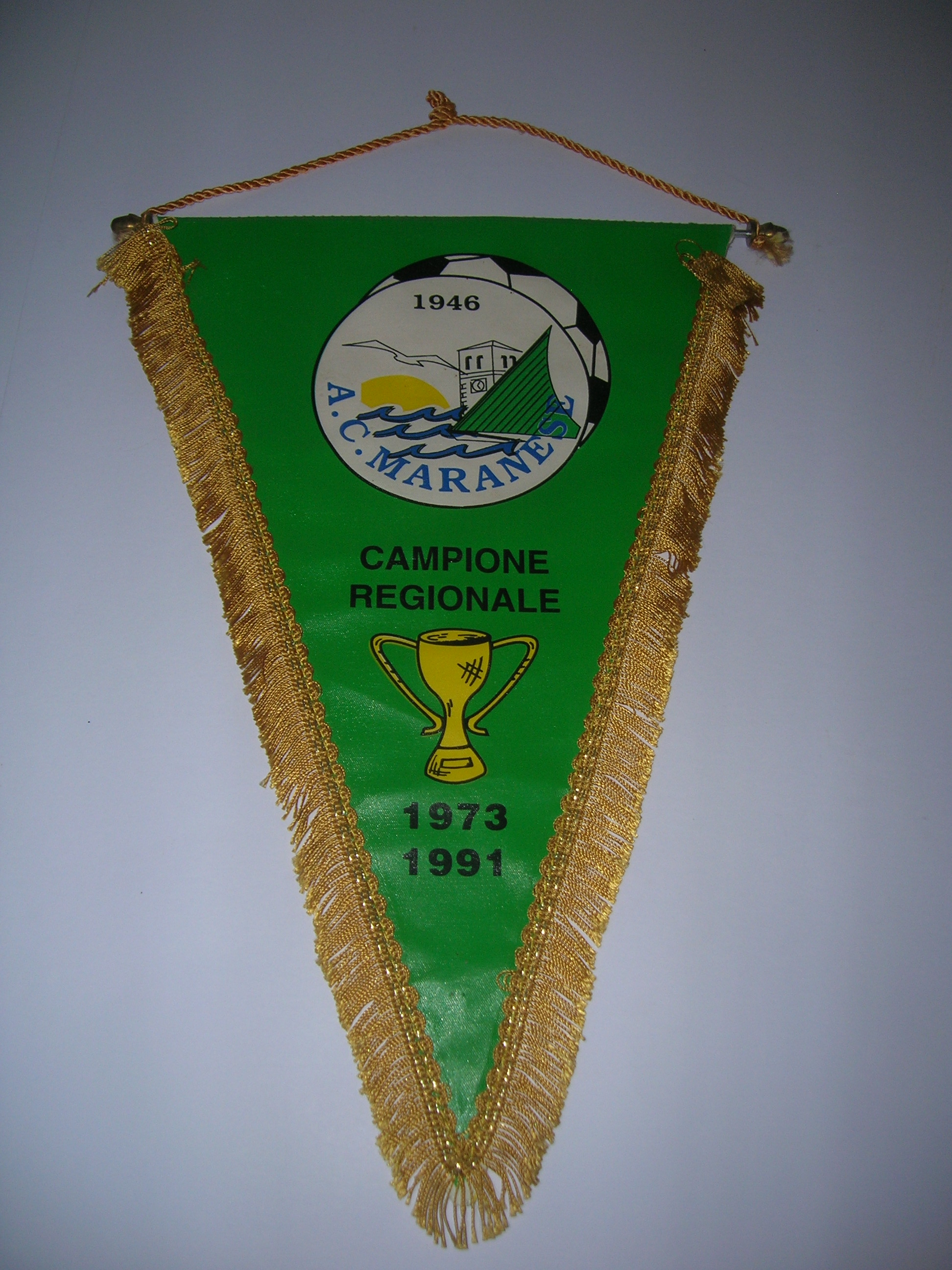 Fanion Vintage Bologna FC - Banderin Pennant Gagliardetto, Club Italien Serie A - Objet Collection Football