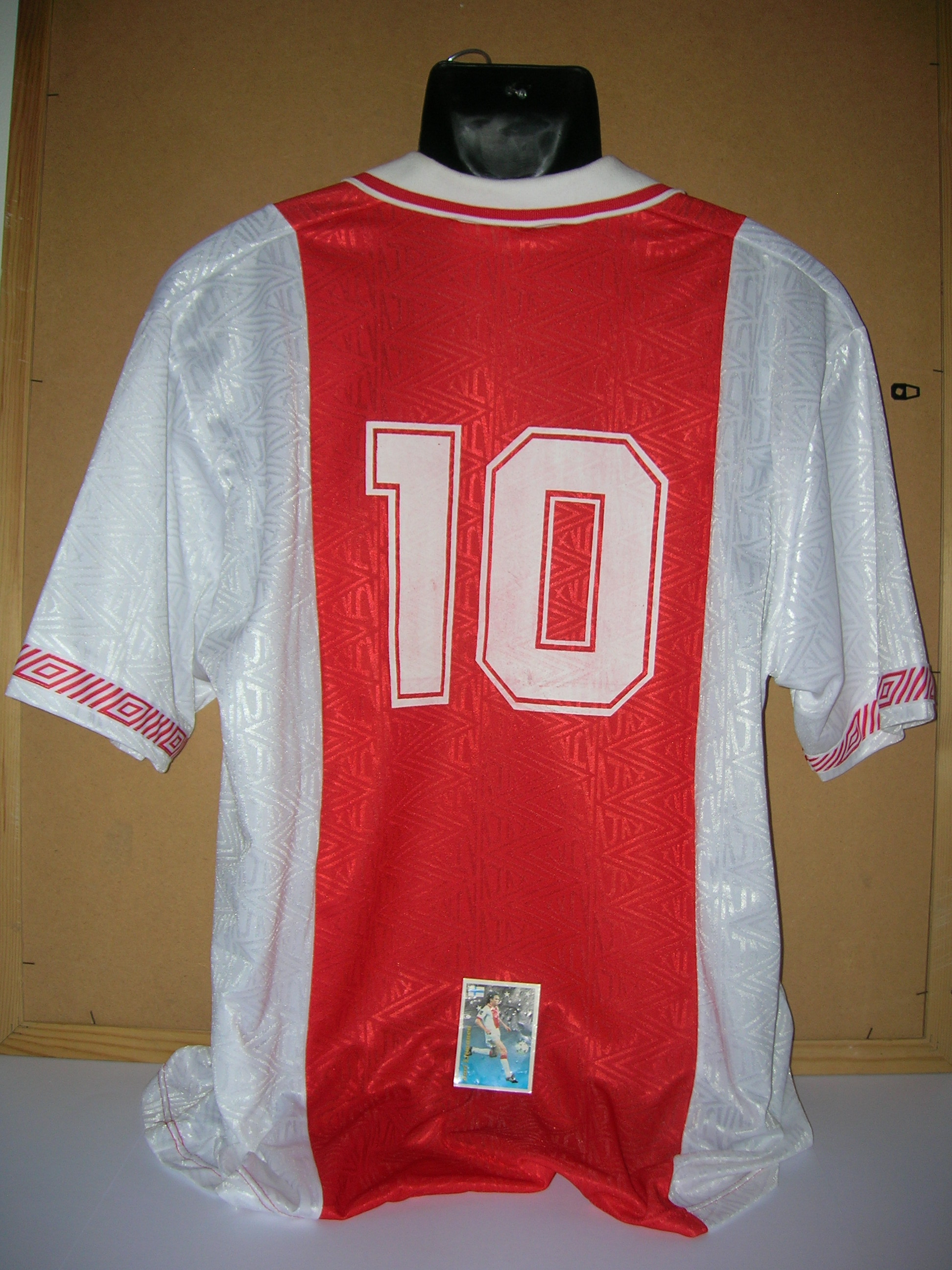 Maillot Ajax Amsterdam floqué Blind vintage (1997-98) - Vintage Football Area